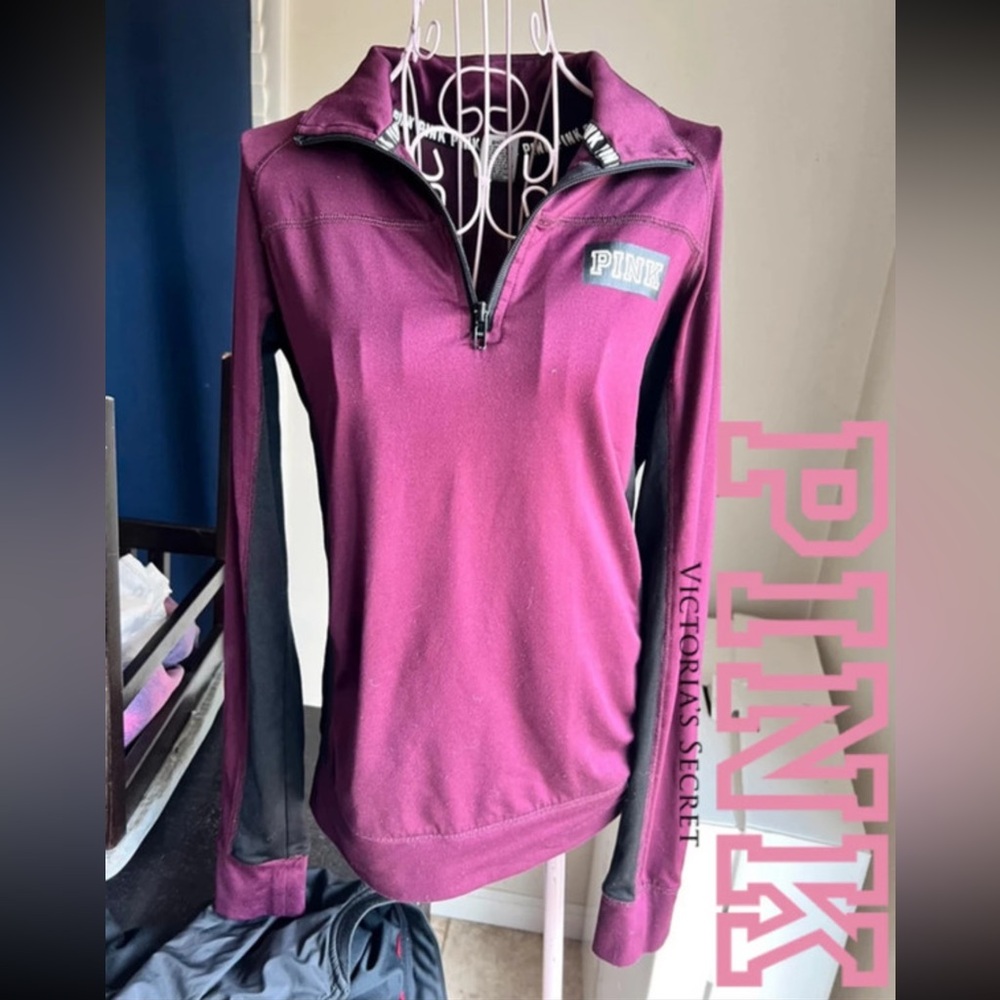 PINK Victoria's Secret Ultimate Maroon Pullover Activewear